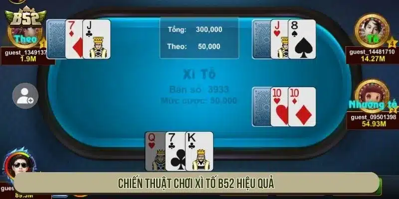 Cách Chơi Xì Tố B52 Dễ Hiểu Cơ Hội Thắng Cao Mỗi Ván Chiến thuật chơi Xì Tố B52 hiệu quả