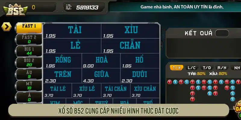 B52 | Game Bài B52Club Bom Tấn Đổi Thưởng - Tải App Sảnh xổ số cung cấp nhiều hình thức đặt cược
